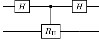 Circuit for implementing C _{} NOT ) using a reflector R_{}) .